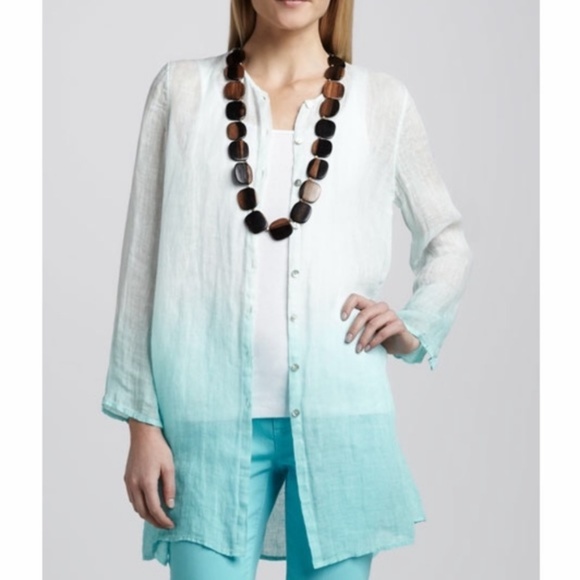 eileen fisher gauze top